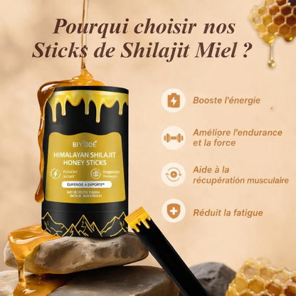 Himalayan Shilajit Honey Sticks 85+ Minerales Naturales