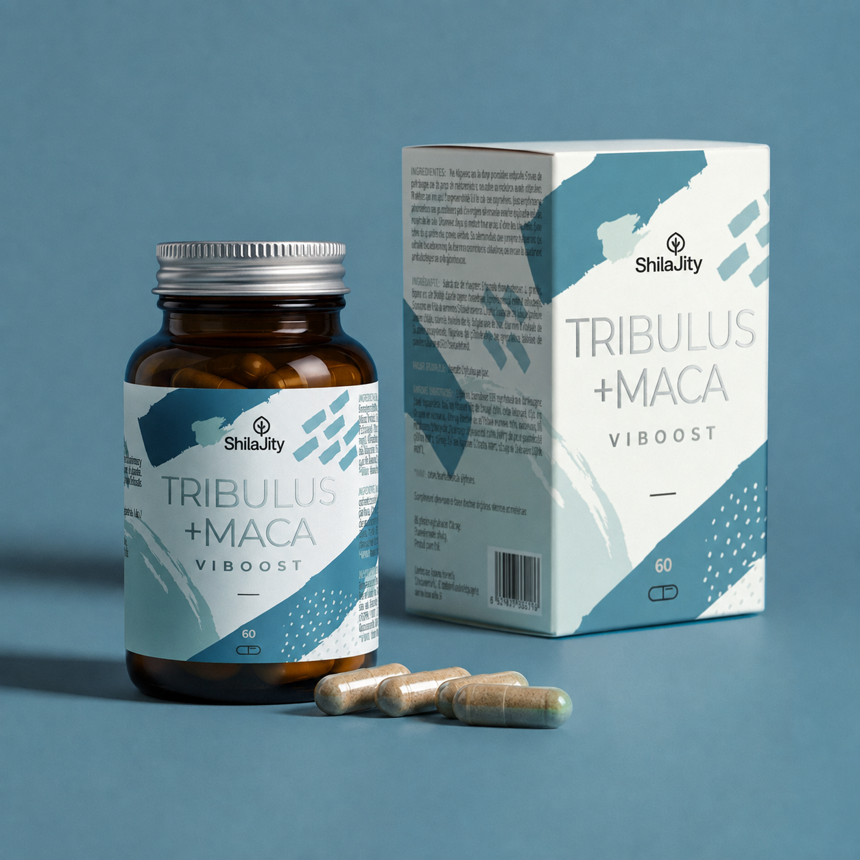 Suplemento para la Testosterona con Zinc Viboost Tribulus + Maca