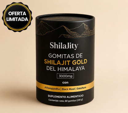 Shilajit Himalayo en Gominolas – 80 gominolas con Ashwagandha