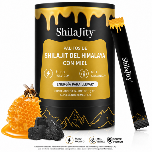 Himalayan Shilajit Honey Sticks 85+ Minerales