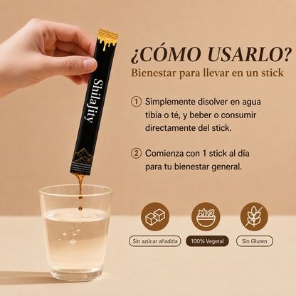 Himalayan Shilajit Honey Sticks 85+ Minerales Naturales
