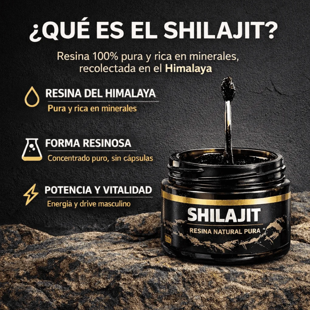 SHILAJIT™ – Energía, Libido y Vitalidad sin Químicos (100g)