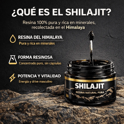 SHILAJIT™ – Energía, Libido y Vitalidad sin Químicos (100g)