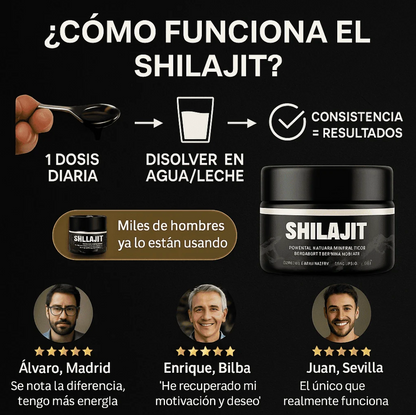 SHILAJIT™ – Energía, Libido y Vitalidad sin Químicos (100g)