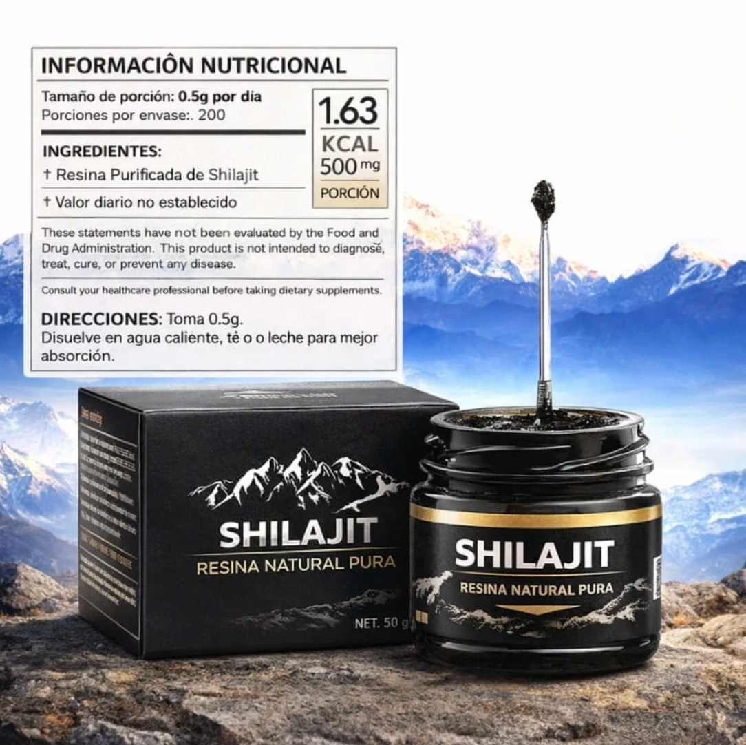 SHILAJIT™ – Energía, Libido y Vitalidad sin Químicos (100g)